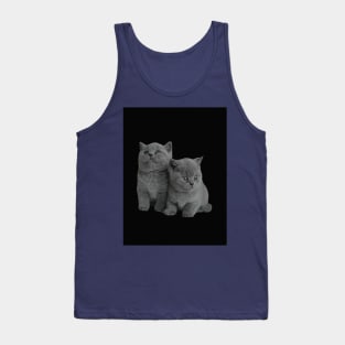 kittens on the black Tank Top